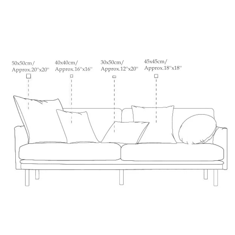 DecorBites™ Luxe Decor Cushion Cover Collection - High Quality Sofa Pillowcase for Living Room