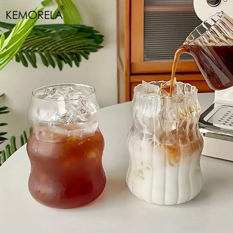 DecorBites™ 500ML Ins Glass Cup - Set of 1 | Heat-Resistant Tumbler for Various Beverages