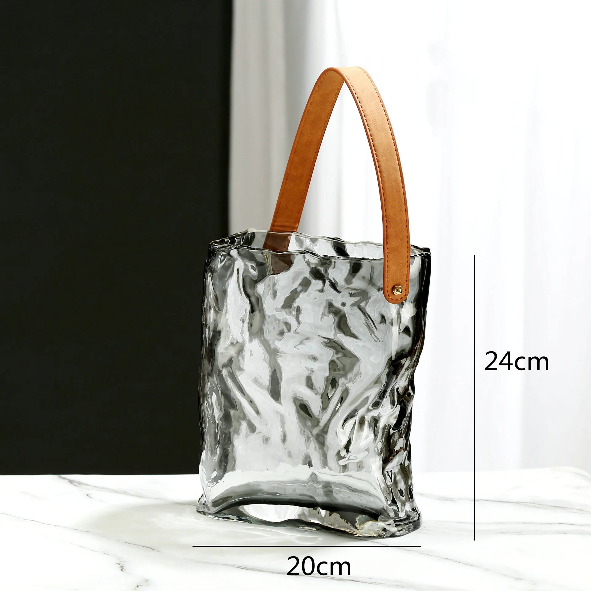 DecorBites™ Clear Glass Vase Hydroponic Terrarium Decor Home Flower Accessories