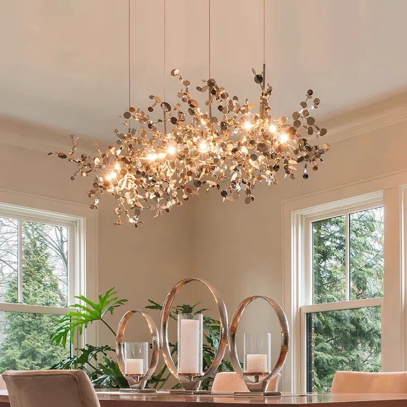 ثريا سقف ليف سيكوين DecorBites™ لغرفة المعيشة الحديثة أو المطعم أو البار أو طاولة الطعام