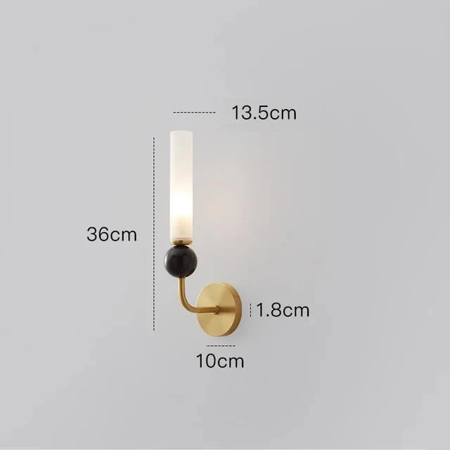 DecorBites™ Copper Wall Lamp: Modern Nordic Marble Pendant Light for Living Room & Bedroom