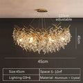 DecorBites™ Crystal Pendant Chandelier for Luxury Dining Living Room LED Lighting