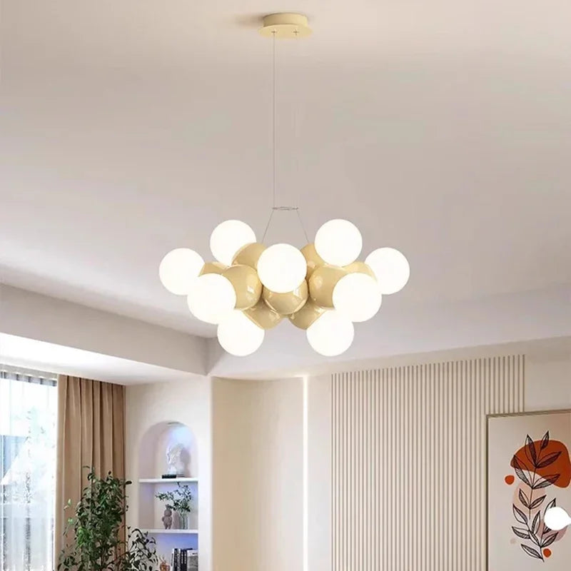 DecorBites™ Elegant Chandelier Ceiling Pendant Light Fixture for Dining Room, Salon & Indoor Lighting