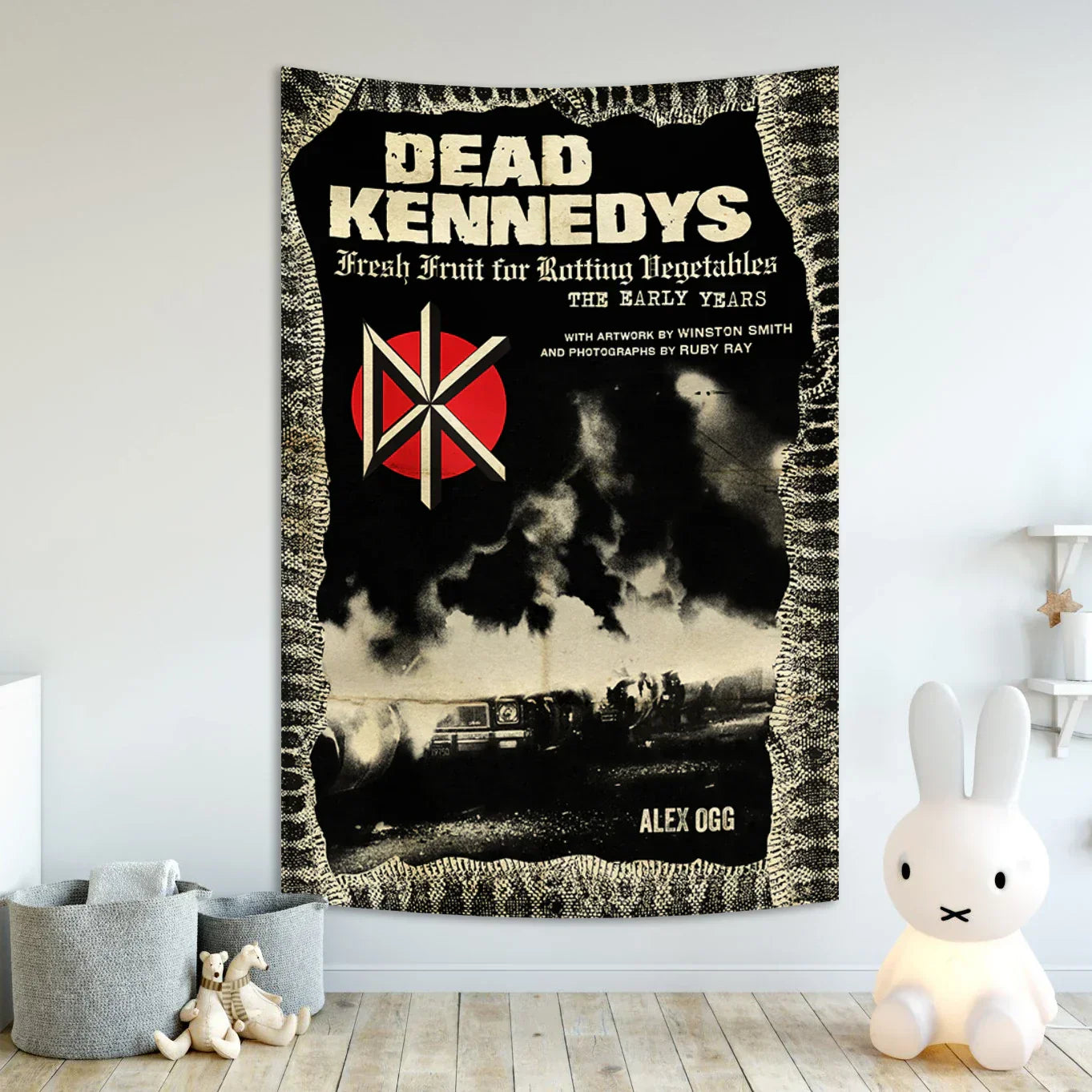 DecorBites™ DK Hard Rock Band Flag Tapestry for Heavy Metal Interior Decoration