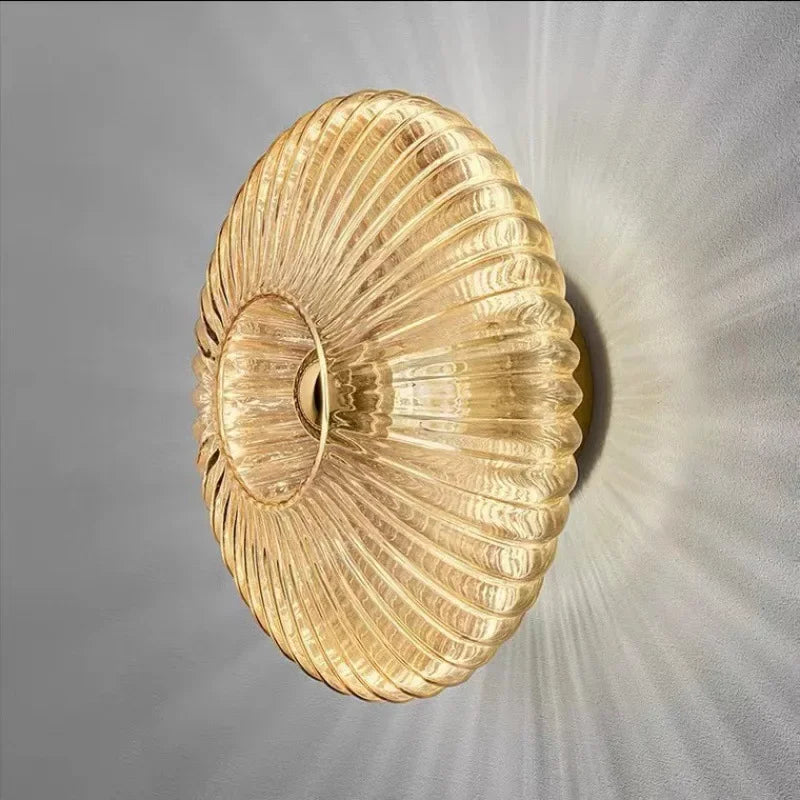 DecorBites™ Glass Ripple LED Wall Lamps for Indoor Home Decoration