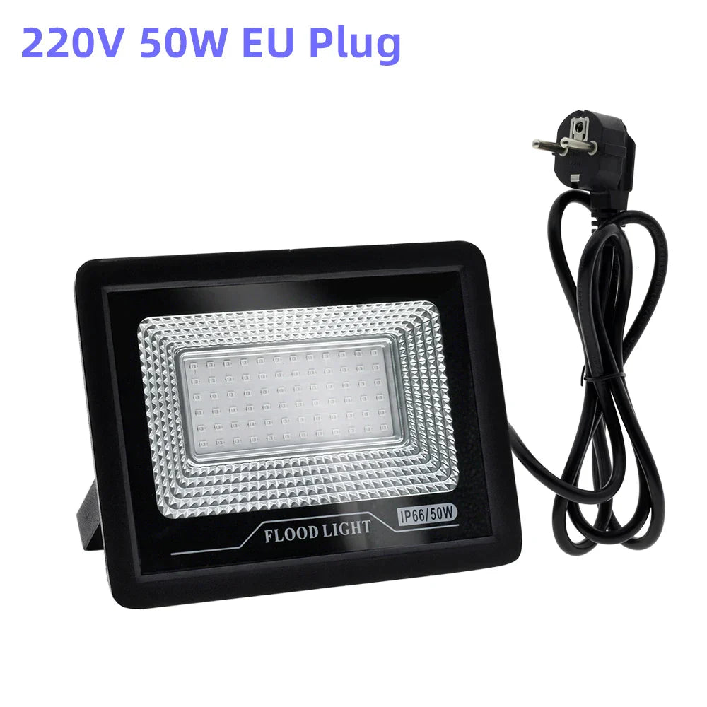 DecorBites™ 100W LED UV Black Light Flood Lamp for Party, Halloween, Xmas - 392nm