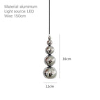 Nordic Modern Bedroom Bedside Multi Ball Pendant Lamp Creative Living Room Restaurant Bar Kitchen Gourd Hanging Lights  Lighting