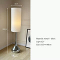 DecorBites™ Cream Fabric Shade LED Floor Lamp | Nordic Minimalist Style for Bedroom & Living Room