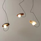 Magnetic Attraction White Metal Pendant Light