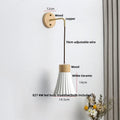 DecorBites™ Ceramic LED Wall Lamp Modern Wood Decor Stair Light Fixtures