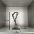 DecorBites™ Gymnast Statue Desk Ornament Metal Sculpture Room Decor