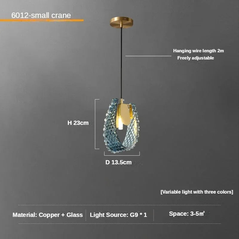 DecorBites™ ثريا سقف فاخرة بإضاءة LED على شكل أوراق النحاس للمنزل وغرفة النوم وغرفة الطعام