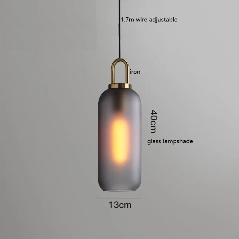 DecorBites™ Glass Ball LED Pendant Light - Modern Hanging Lights for Home, Restaurant, Cafe