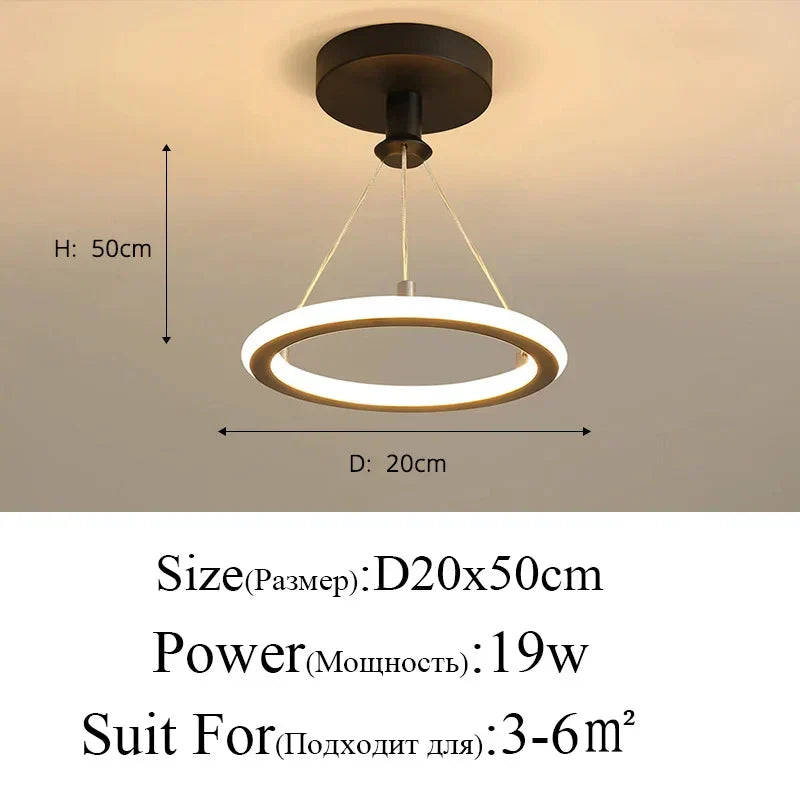 DecorBites™ Iron Dining Chandelier Ceiling Lamp for Home Kitchen Office Indoor Lighting