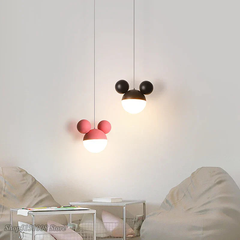 مصباح معلق بتصميم رسوم متحركة LED من DecorBites™ للأطفال، مصباح ميكي برينسيس معلق لحماية العين