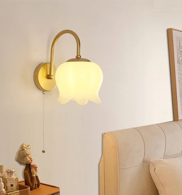 DecorBites™ مصباح جداري LED من الحديد بمفتاح سحب لسلم المنزل الحديث