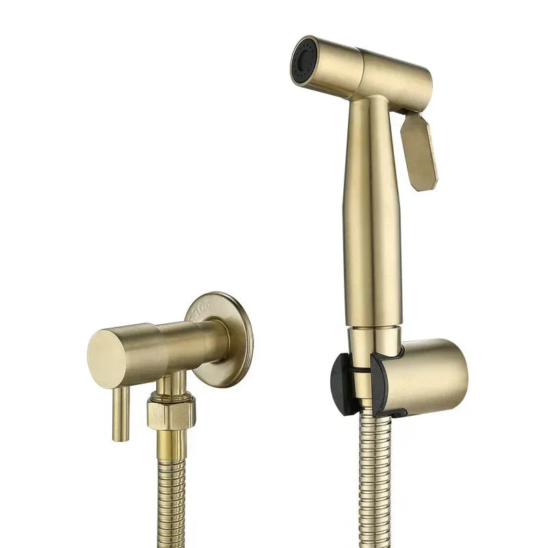 DecorBites™ Black Gold Bidet Sprayer Set - High Pressure Bathroom Faucet Kit