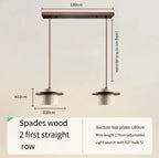 Modern Travertine Stone Pendant Light With Walnut Accent