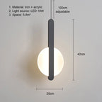Modern Metal LED Pendant Light in Black or White