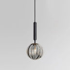 Nordic Glass Pendant Light With Painted Iron Finish