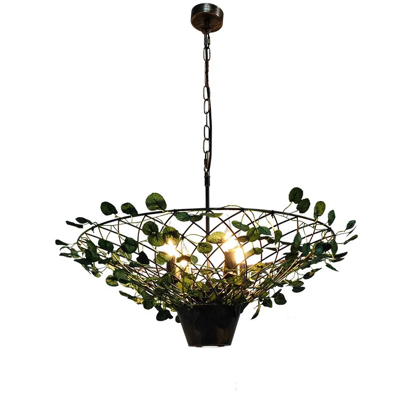 DecorBites™ مصباح نباتي صناعي لمتجر الشواء - قلادة زخرفية للطاولة المستديرة