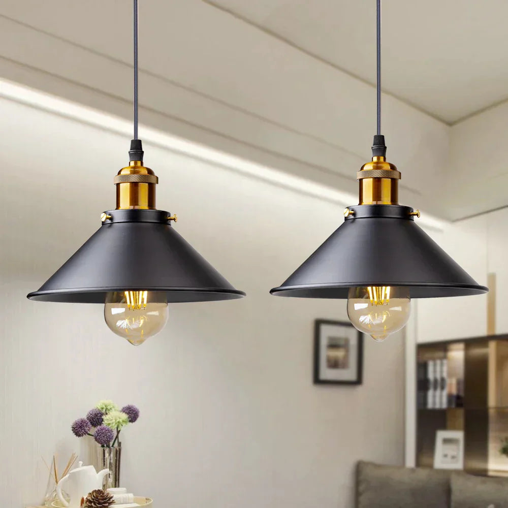 Suspension LED industrielle rétro DecorBites™ pour la maison, la salle à manger, le bar et la décoration de restaurant