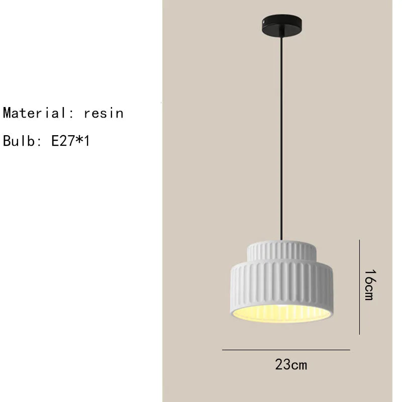 DecorBites™ Elegant Resin Chandeliers Dining Room Bedside Lamp E27 Adjustment