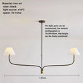 Coco French Minimalist Fabric Branch Chandelier