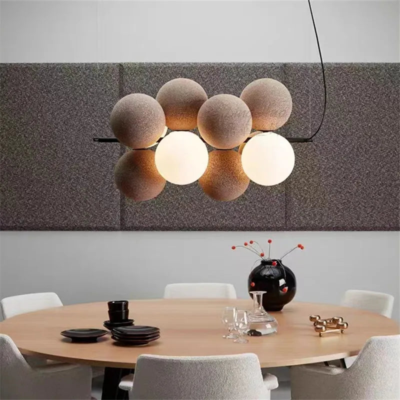 DecorBites™ Abstracta Pendant Lamp: Stylish Designer Fabric Chandelier for Home, Office, and Dining Space