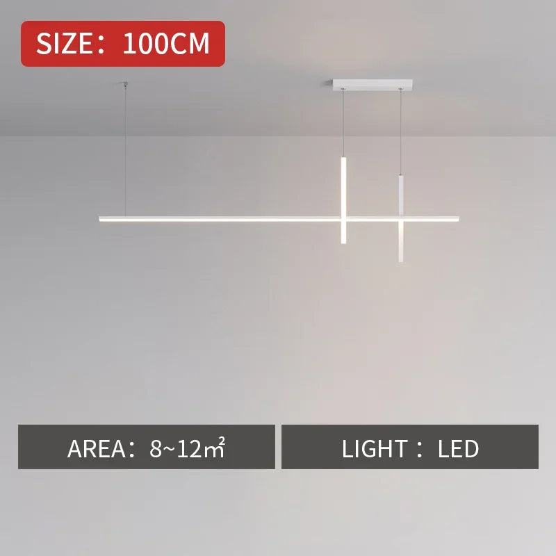 DecorBites™ Dimmable LED Pendant Lights: Modern Minimalist Chandelier for Kitchen, Office, Dining Room