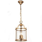 Vintage Copper Birdcage Glass Pendant Light
