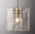 DecorBites™ Glass Lattice Pendant Lights: Stylish LED Chandeliers for Home Decor
