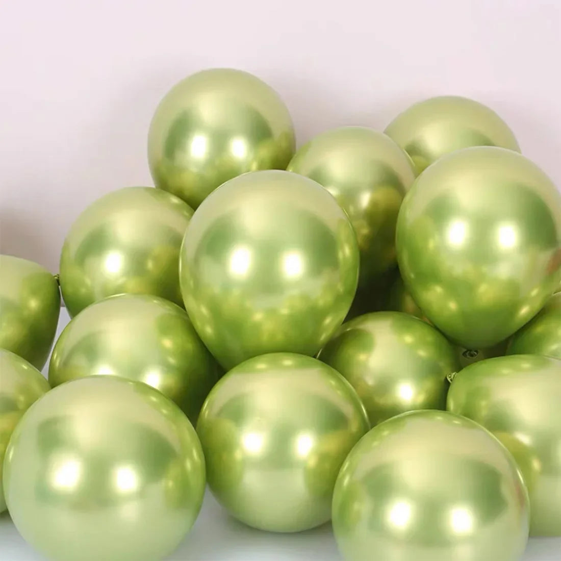 DecorBites™ 12-Inch Metal Latex Confetti Balloon Set for Wedding, Birthday, Party Decorations