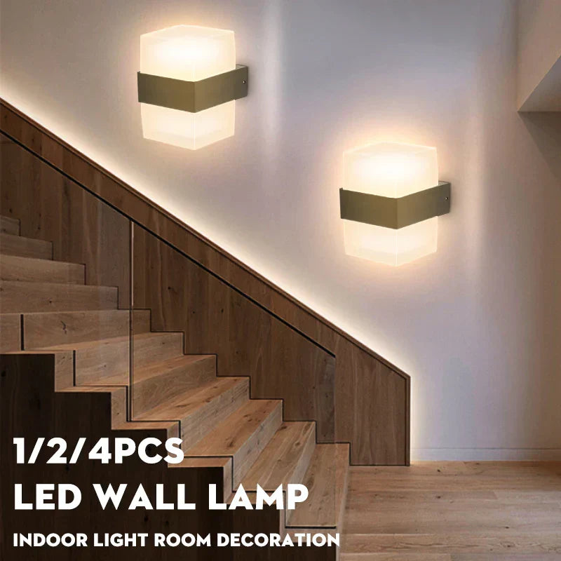DécorBites™ Applique Murale LED pour la Maison et le Jardin, Luminaire d'Escalier Étanche