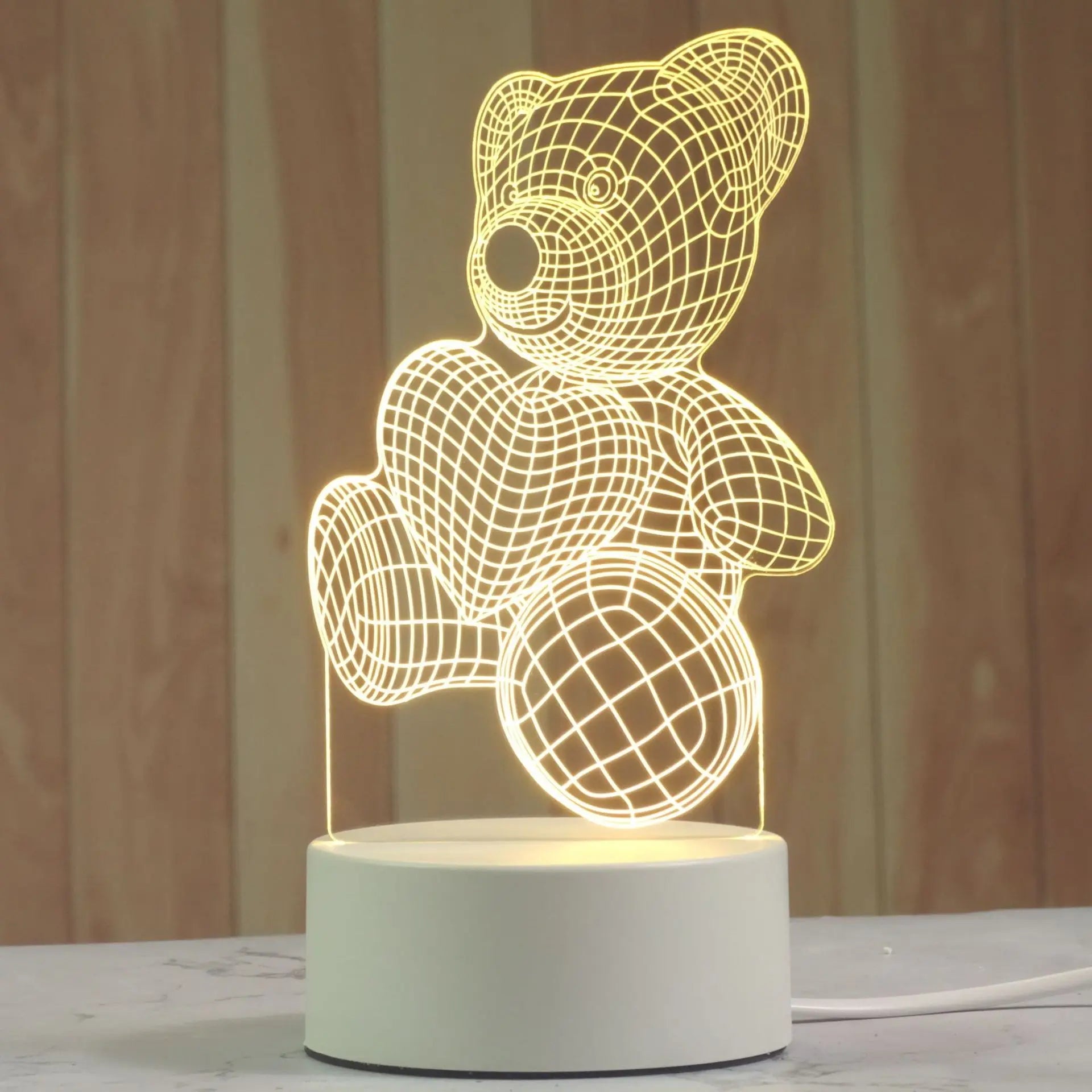 DecorBites™ 3D Acrylic Night Lamp | Boys Girls Gift Decor Bedroom Table Light