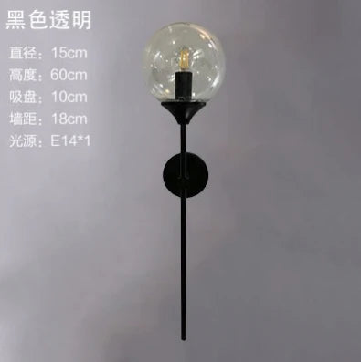 DecorBites™ مصباح حائط زجاجي ذهبي LED داخلي للمطبخ والحمام
