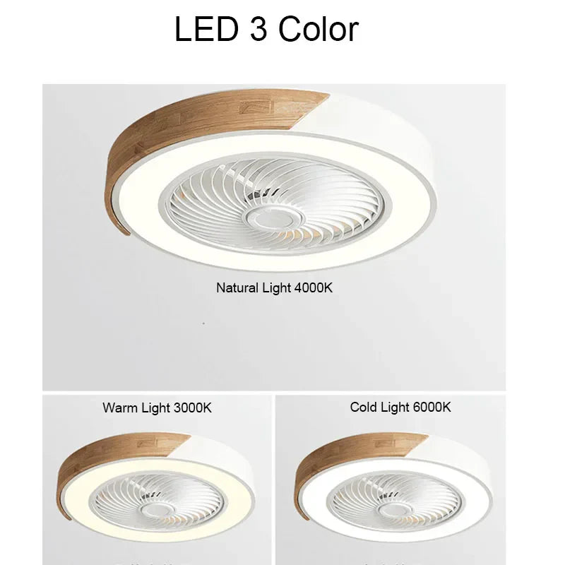 DecorBites™ 52CM Ceiling Fan Light 6 Speeds 36W - Living Room Dining Room Smart Lighting