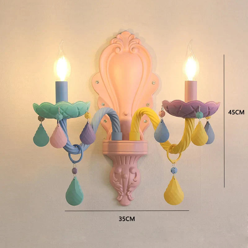 ثريا سقف ماكارون LED لغرفة الأطفال من DecorBites™ لديكور غرفة نوم الأولاد والبنات