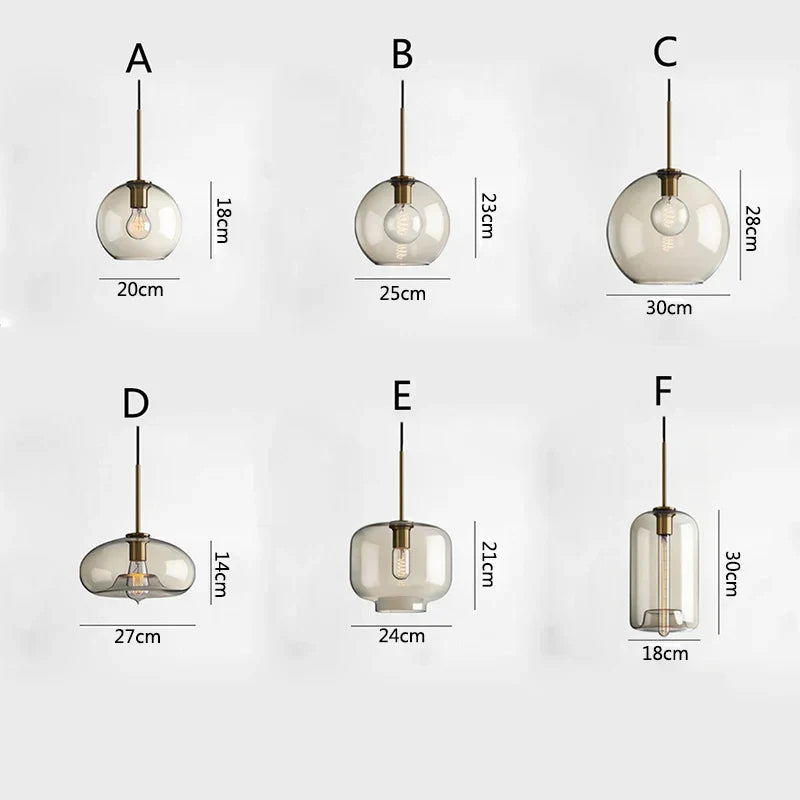 DecorBites™ Glass Chandelier: Nordic Minimalist, Net Red Design for Restaurant, Bar, Cafe, Clothing Store.