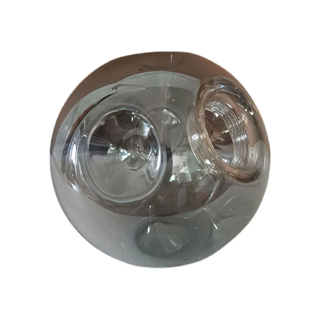DecorBites™ Gray Glass Shade Replacement for E27 Lamp with Screw Fitter Opening