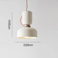 Danish Art Wrought Iron Pendant Light in Black or White