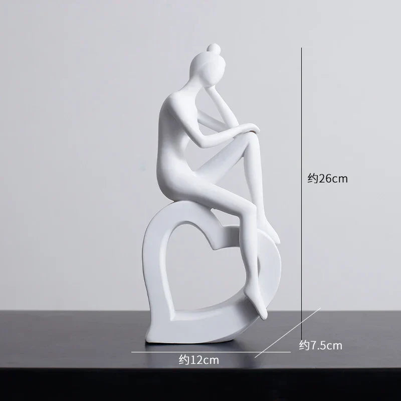 Abstract Figures Sculpture Modern Minimalism Decor Room Crafts DecorBites™ Aesthetics