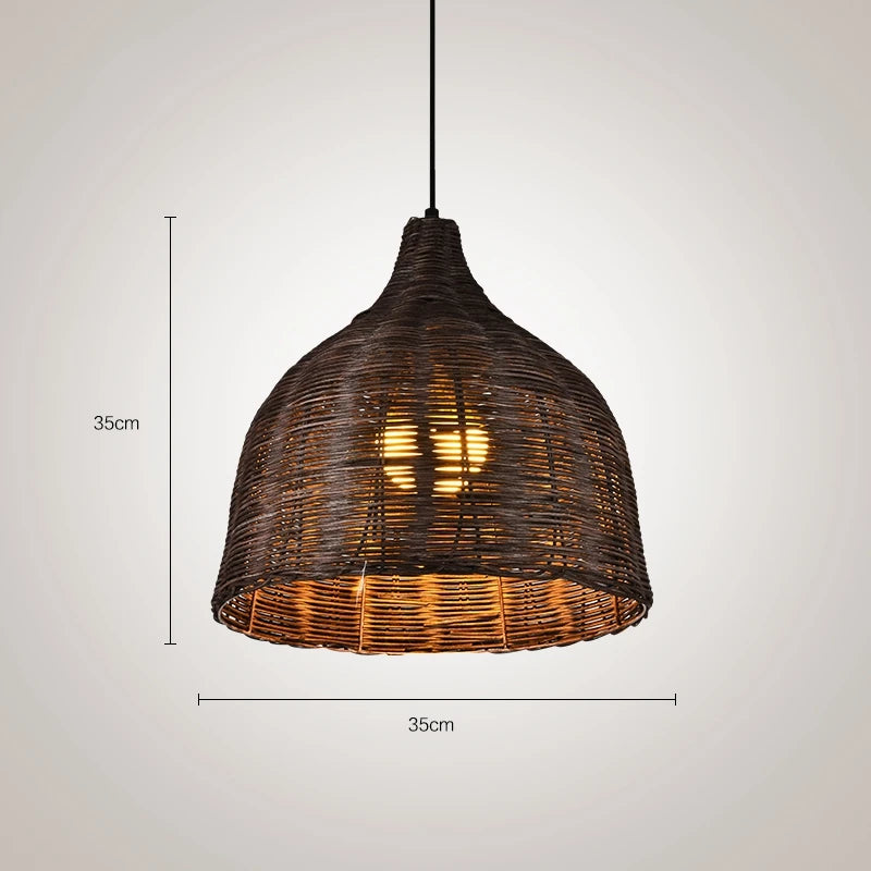 Southeast Asia Bamboo Rattan Woven Pendant Light