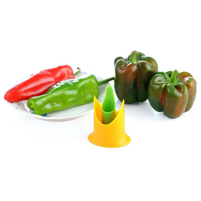 DecorBites™ 2pcs Vegetable Cutter Corer Seed Remover Cleaning Gadget ideal for Kitchen Essentials