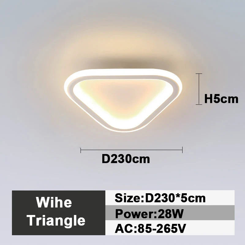 DecorBites™ LED Ceiling Lamp: Square Round Indoor Lighting, Bedroom, Entrance Hall, Neutral/Cool/Warm White