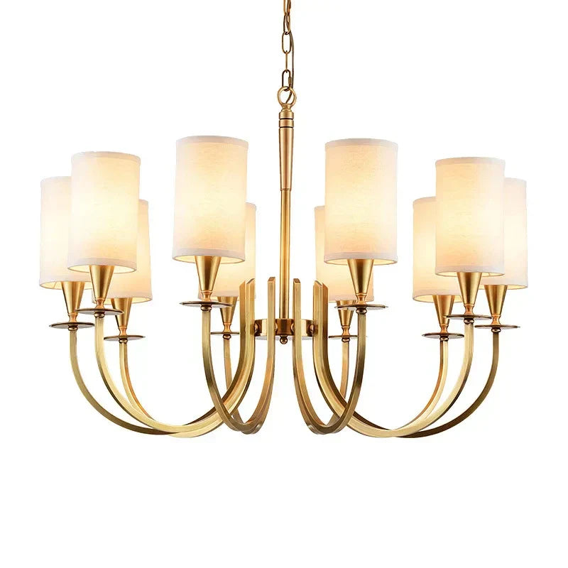 DecorBites™ Copper Ceiling Chandelier for Living Room Kitchen Bedroom Lighting