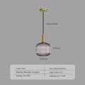 Nordic Japanese Glass Pendant Light