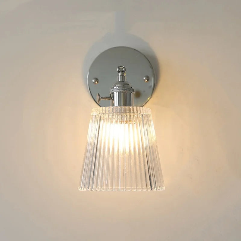 DecorBites™ Clear Glass LED Wall Lamp, Up Down Rotate, Dining Aisle Bar Light