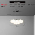 DecorBites™ Glass Ball LED Pendant Lights for Teen Room Decor