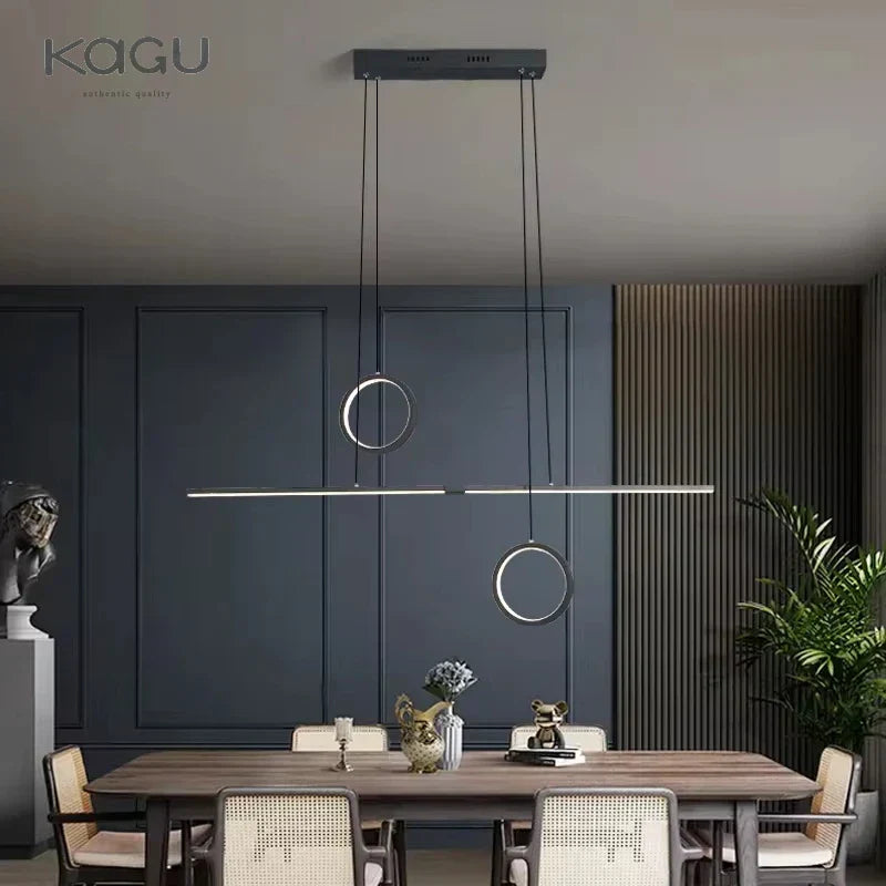 Lustre de plafond à LED DecorBites™ : Éclairage moderne et minimaliste pour table de cuisine et salle à manger